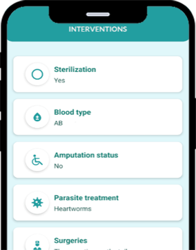 All pet medical records stored securely in one app